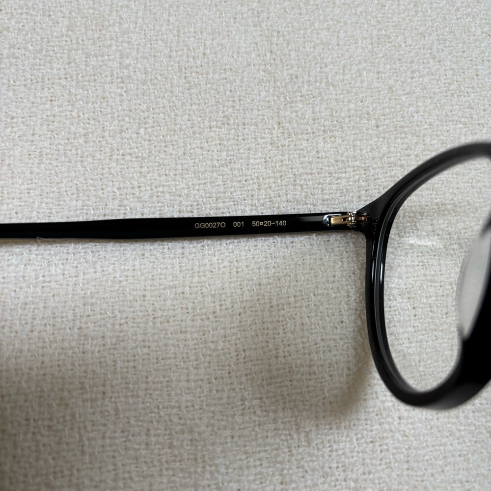 GUCCI Black Round Glasses GG0027O - Picture 9 of 16